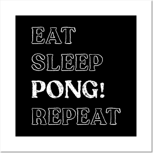 Eat Sleep Pong Repeat! It's Mahjong Time Mahjongg Fans Posters and Art